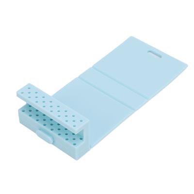 Suporte dobrável para brocas de unha de silicone, estojo multiuso para brocas, recipiente de armazenamento para brocas de Nail Tech
