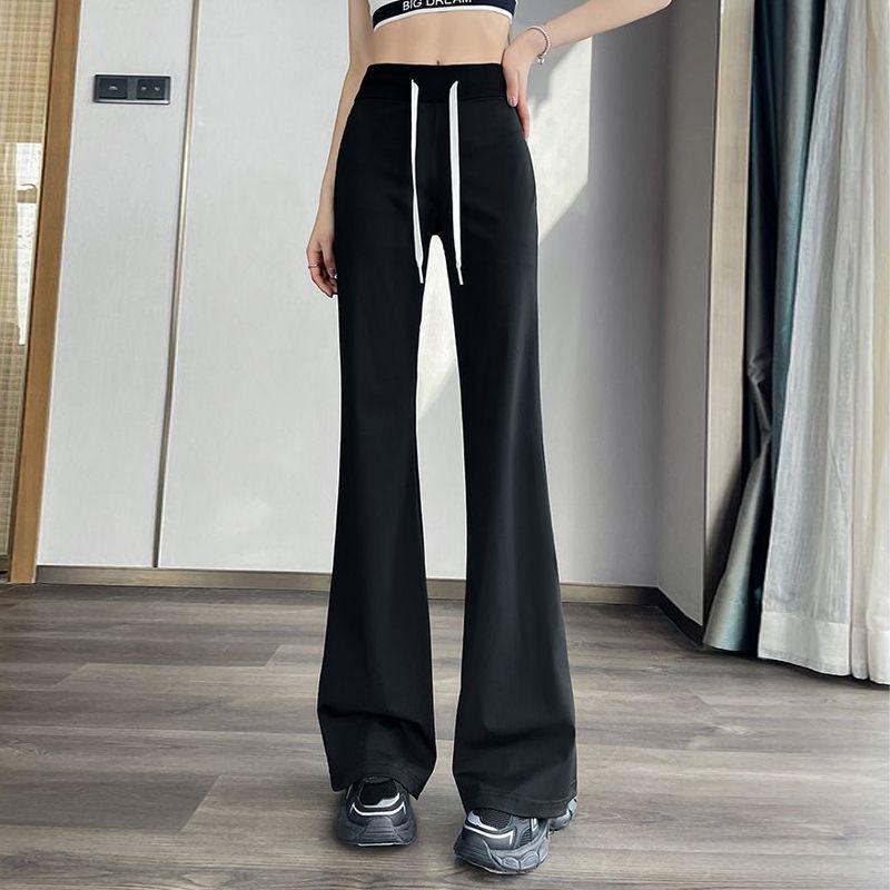 Women's Ice Silk Micro-Flare Pants, Sun Protection, Slimming, Cool Summer Casuals