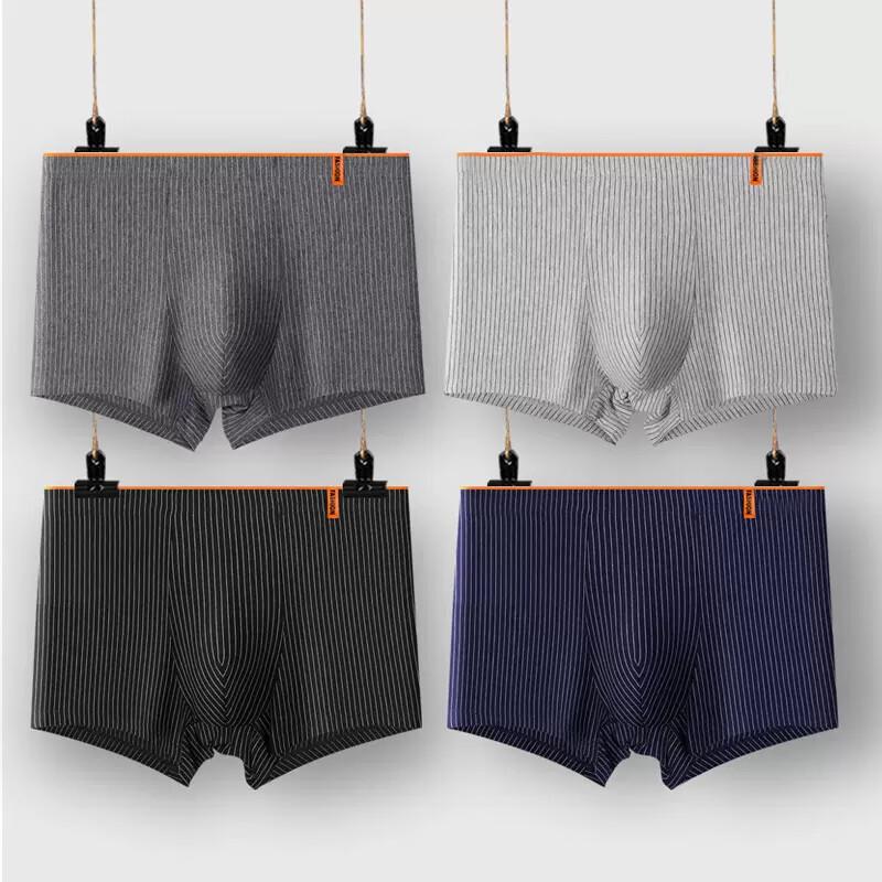 Nanjiren Men's Luxury Series Antibacterial Boxer Briefs 4-Pack