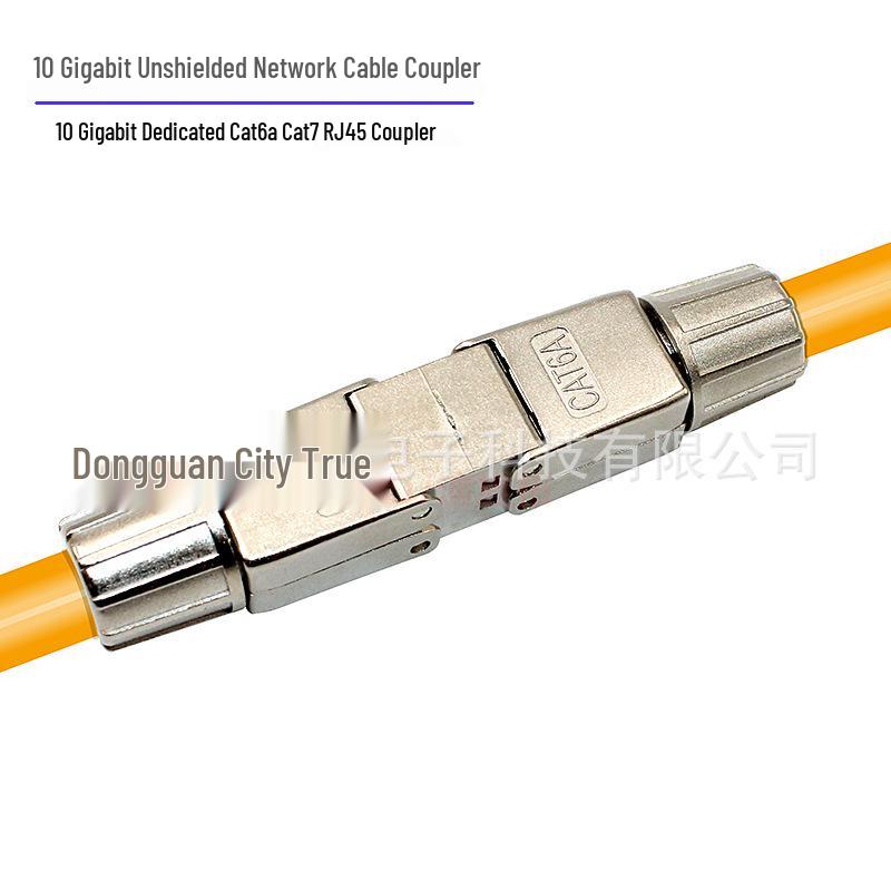 CAT6A Network Cable Joiner RJ45 Shielded Extender Adapter