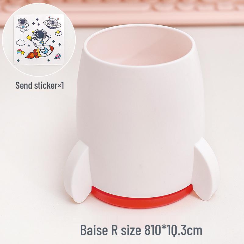 Creative Rocket Pen Holder - Large Capacity Multi-functional Desktop Organizer Ornament