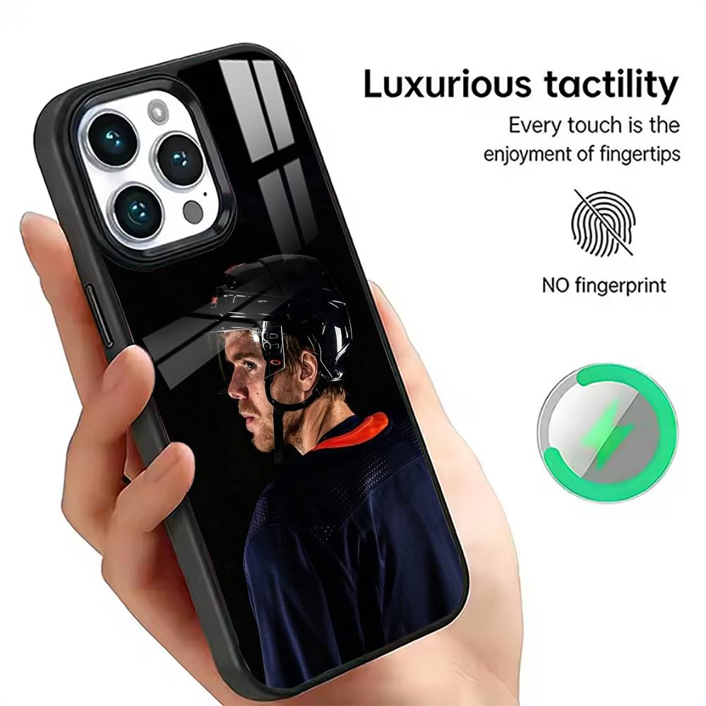 

Чехол для телефона Connor McDavid для iPhone17,16,15,14,13,12,11 Plus,Pro Магнитный для Magsafe Беспроводной зарядки iPhone11PROMAX