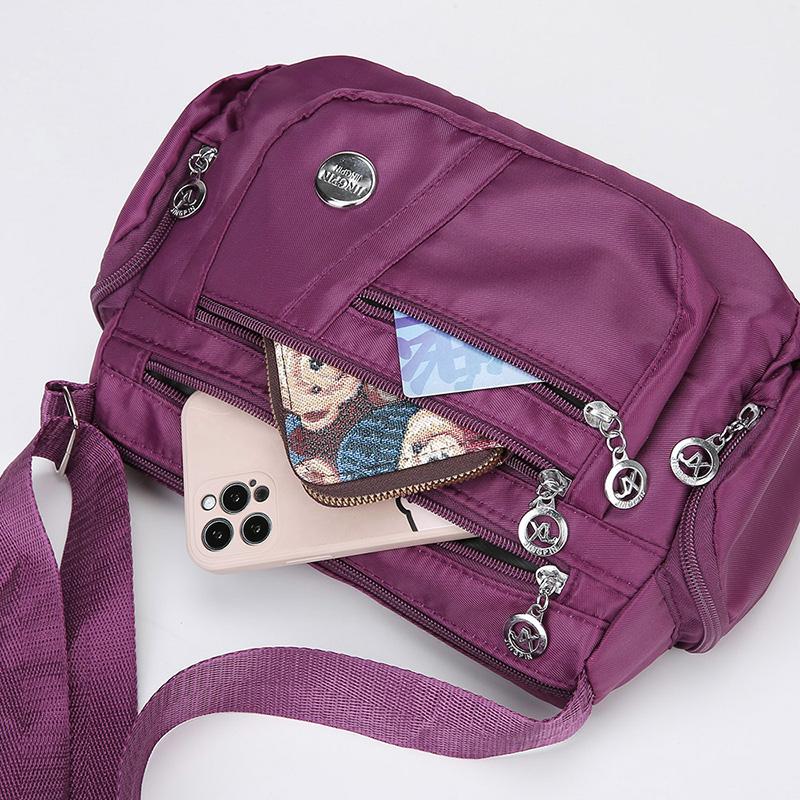 Crossbody Bag New Multi Compartment NYLON Cloth Fashionable Casual Trend Middle-aged and Elderly Mother Bag Shoulder Bag