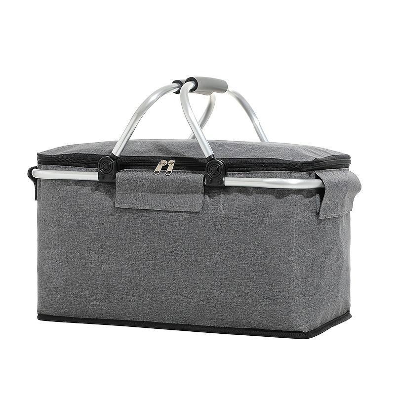 

Large-Capacity Aluminum Insulated Storage Basket, Lined With Thick Foam, Durable, Non-Food-Contact Frame, Suitable For All Four Seasons, Ideal сірий колір