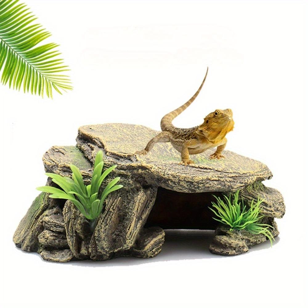 1PC Aquarium Turtle Tank Decoration Terrace Artificial Shelter Decor Ornament Reptile Resting for Fish Terrapins Frogs Turtles