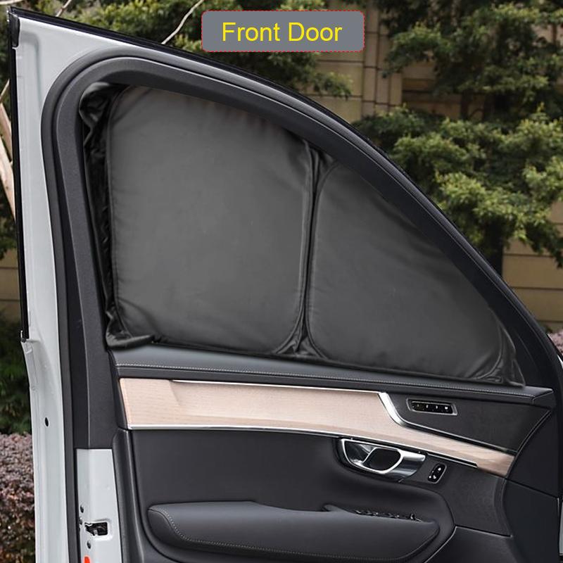 Car Black Window Privacy Sunshade For VOLVO XC90 2015-Present Auto Anti-UV Heat Insulation Protect Cover Interior Accessory