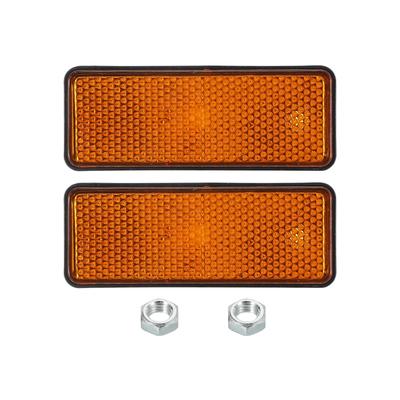 PATIKIL Rectangle Rear Lift Rector,Set of 2 Safety Rifts Rective Warning Rifts Rector Plastic