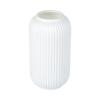 Elegante Vaso in Plastica Effetto Ceramica a Strisce per Fiori - Resistente, Facile da Posizionare, Elemento Decorativo Floreale