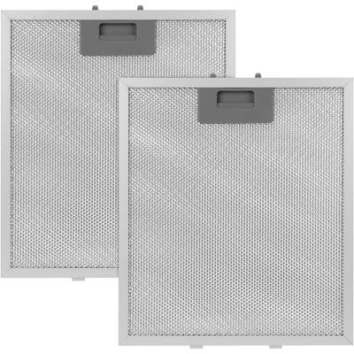 2 Pack 305 X 267mm Universal Cooker Hood Metal Mesh Filter, 5-Layer Aluminum Filters for Extractor Fan