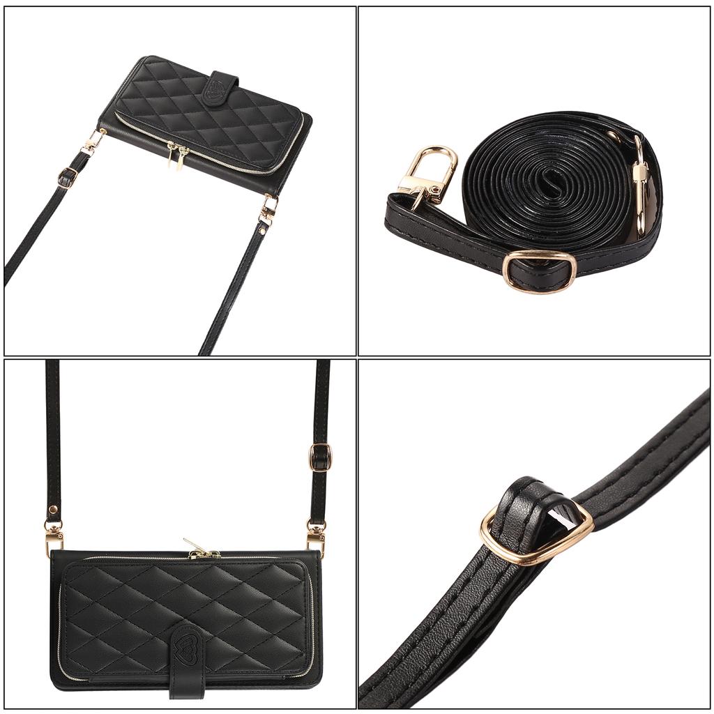 Reißverschluss-Geldbörse, 9 Karten, Tasche, Flip-Ledertasche für Samsung S23 S22 S21 S20 Ultra Plus S21FE A14 A54 A13 A53 A12 / iPhone 15 14 13 12 Pro Max XS Max 7P 8P