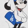 MLB X Disney Knitwear Unisex White V Neck Moderate Cardigan 31KTK1011-07I