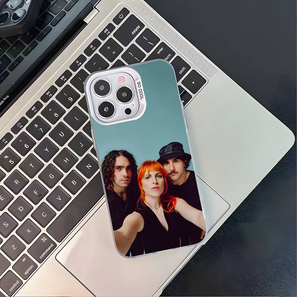 P-ParamoreS Band Phone Case For iPhone 17,16,15,14,13,12,11,Pro,XS,Max,Plus,Mini,SE4,E White Matte Shockproof Cover