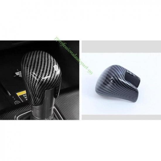 For Honda HR-V -2024 ABS Carbon Fiber Gear Shift Knob Head Cover Trim 1pcs