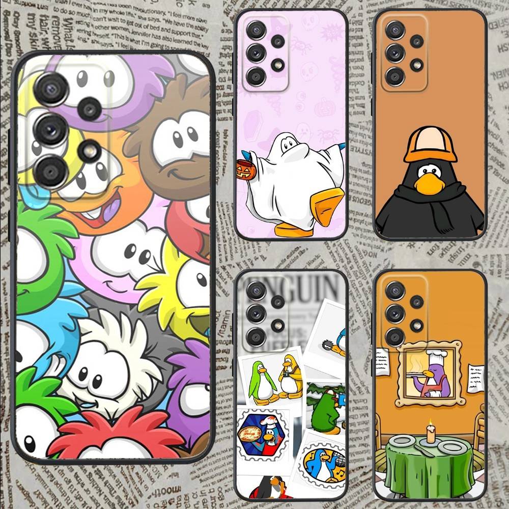 C-Clubs Game P-Penguin-ns Phone Case For Samsung S25,S24,S21,S22,S23,S30,Ultra,S20,Plus,Fe,Lite,Note,10,9,5G Black Cover