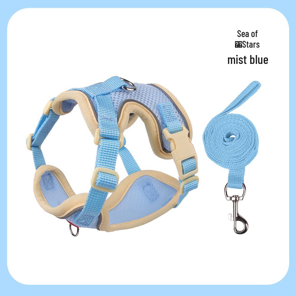 

Best-selling Breathable Anti-lost Dog Harness & Leash Set - Comfortable & Durable for Outdoor Use S