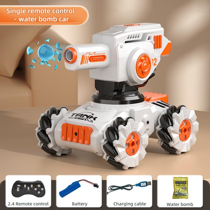 Mini Remote Control Tank Gesture Battle Remote Control Car Tracked Water Bomb Tank Children'S Toy Car Rc