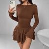 Neues eng anliegendes Langarmkleid für Damen - Herbst/Winter Kollektion