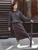 Hunch Pin-Tuck Long Skirt (2Colors)