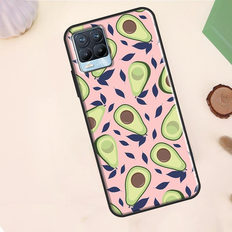 Lovely Avocado Case For Realme C55 C53 C33 C63 C61 C51 C65 C67 C71 C75 11 12 13 14 15 Pro Plus GT6 GT7 Pro