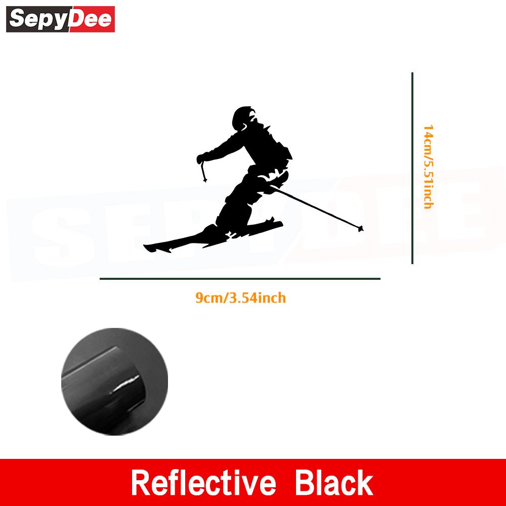 1PC Skiing Car Stickers Suitcase Refrigerator Wall Stickers Laptop Toilet Stickers