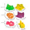 Cat Pool Toys 6pcs cat pool toys  Cat Bathing Toy Kitten Pool Water Squeaky Toy Interactive Swimming Bath Fish Toy Cat Supplies