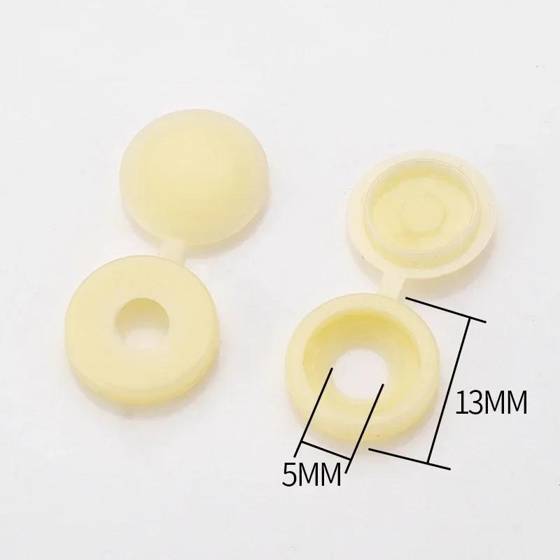 10/500PCS Motorcycle Car Screw Caps Nuts Covers Foldable Snap Protective Cover Hinge Plastic Button Furniture Upholstery Cover