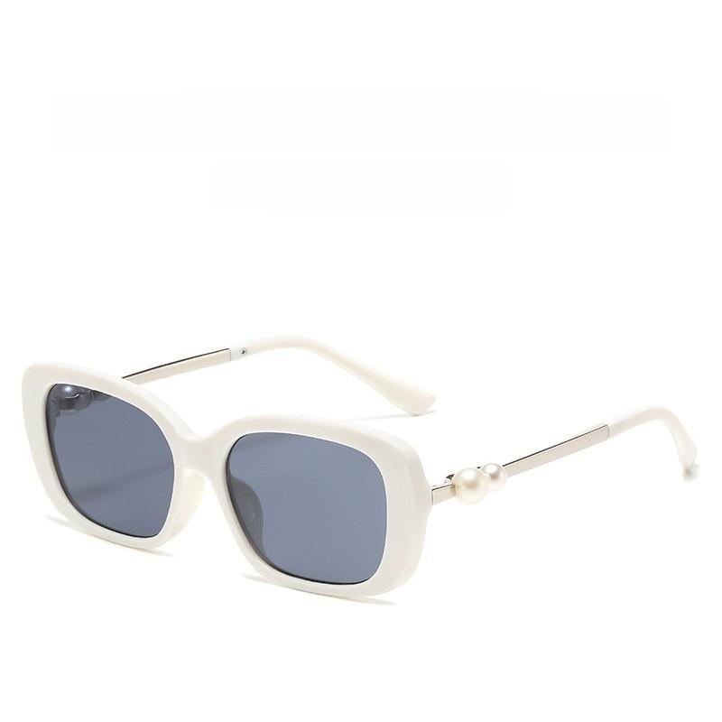 

Small Fragrance Celebrity Style Pearl Leg Sunscreen Sunglasses For Fashion Girls Style F