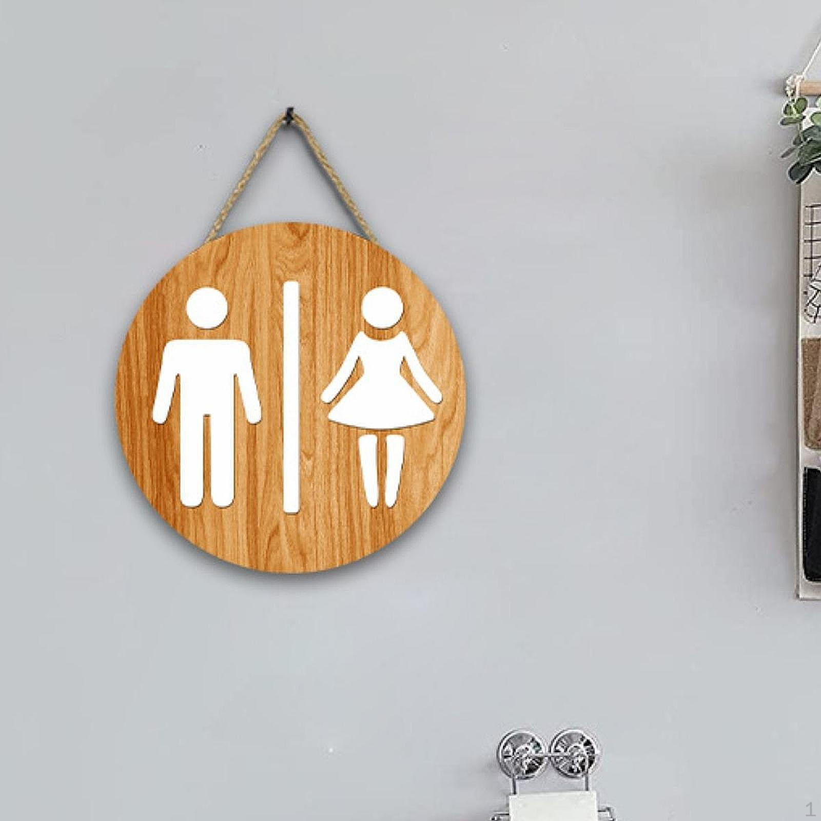 

Знак на стену для ванной комнаты для мужчин и женщин, подвесной, деревенский, забавный, универсальный, уникальный, практичный