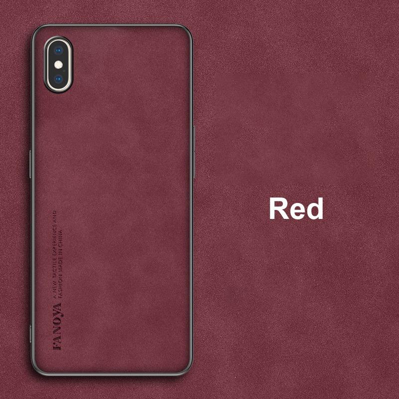 Für iPhone X XS Max Hülle Luxus PU Leder Handyhülle Für iPhone XR iPhoneX S Rückseite Matte Silikon Vollschutz Coque