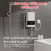 Instant Water Heater 3000W Electric Tankless Water Heater Wall-Mounted with LED Display Temperature