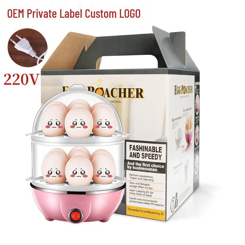 Mini Multi-Functional Egg Steamer with Automatic Power-Off for Household Use