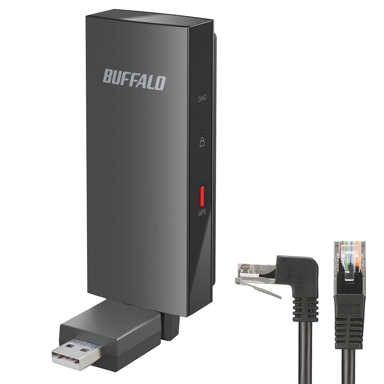 

Buffalo WI-UG-AC866/N WiFi Wireless LAN Adapter for LAN Terminal, 11ac/n/a/g/b 866Mbps+300Mbps