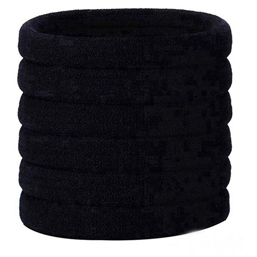 

30 шт., твердое кольцо для волос ручной работы для девочек, аксессуары для веревки 4.5cm чёрный