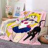 1pc Moonlit Sailor Magic flannel Blanket for Super Soft Cute Comfort Blanket for Travel Bedding Couch Sofa Blanket Y73025