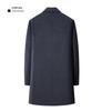 Men's Double-Sided Wool Cashmere Coat with Lapel, Detachable Down Jacket for Winter – Long Coat for Middle-Aged Dads