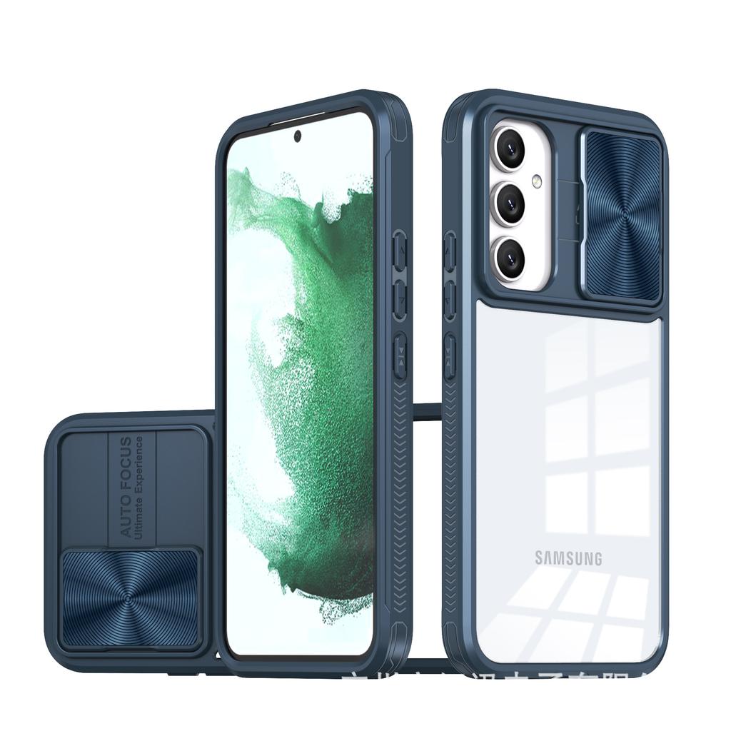 Ακρυλική θήκη κάμερας για Samsung Galaxy A55 A35 A25 A15 A05 A05S A54 A34 A24 A14 A53 A33 A23 A13 A52 S24 Ultra S23 FE S22 Διαφανής θήκη