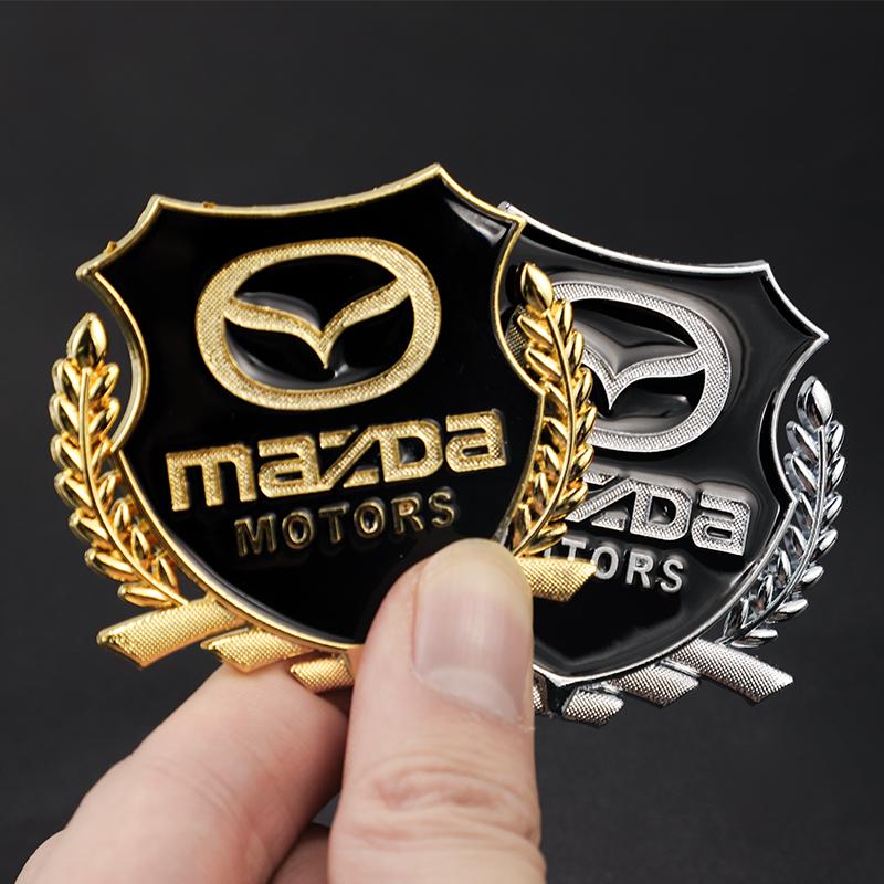 2 Pezzi Adesivi Metallici per Auto Mazda Emblema Marchio Accessori Auto Per MazdaSpeed 2 3 5 6 Atenza CX80 CX70 CX90 CX3 CX5 CX8 MX30 CX60