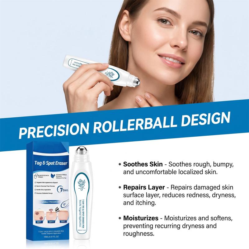 7 Day Skin Tag & Dark Spot Remover Pen Suitable for Beginners for At Home Daily Facial Skincare Use 1Pcs