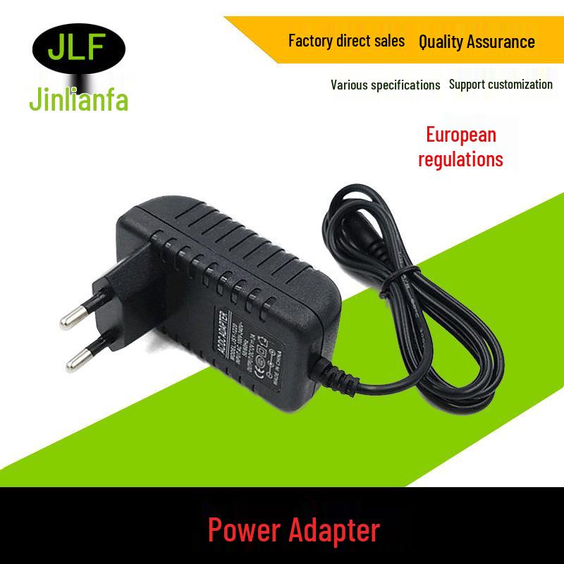 

European/American 9V 2000mA Power Adapter for Light Strips, Wall Plugs, and DVD 9V Monitoring Chargers