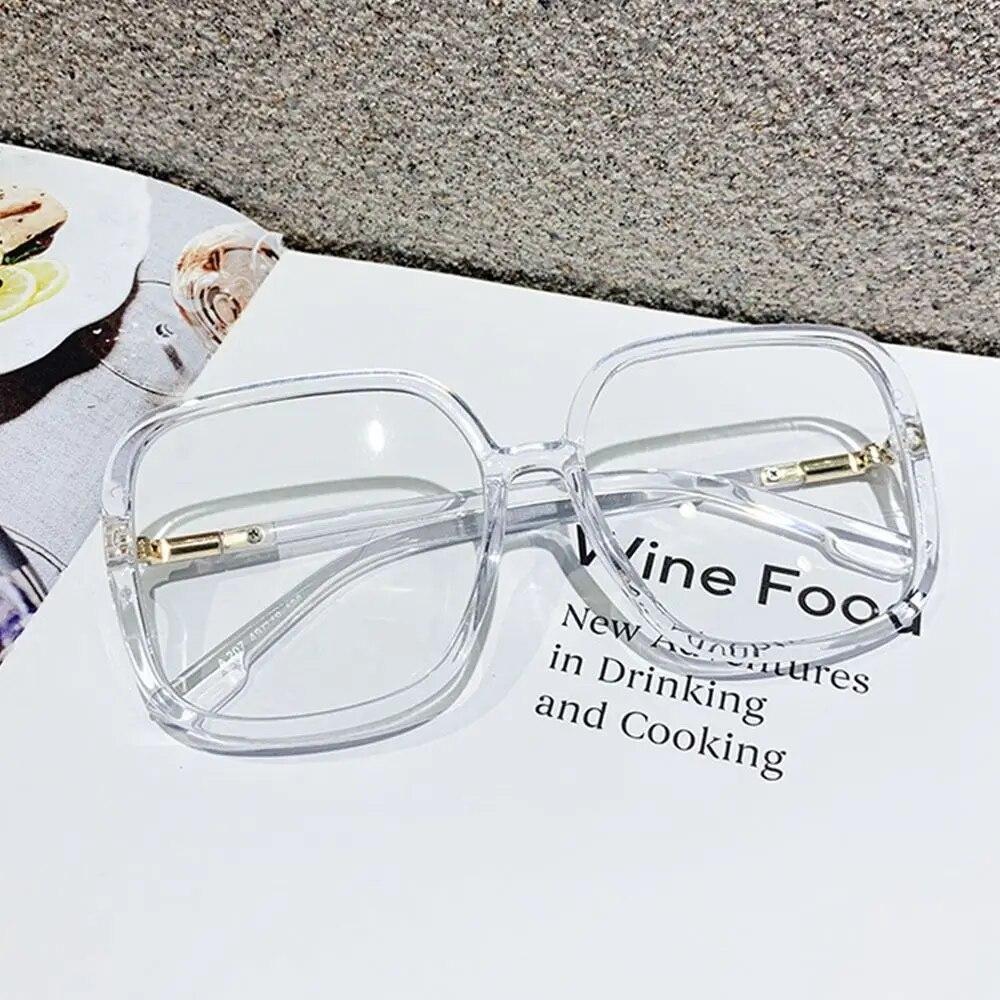 

Новые винтажные большие квадратные очки с защитой от синего света, оправа для очков, блокирующая синие лучи, большие оправы для очков для мужчин и женщин