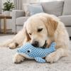 Cute Bite Resistant Crinkle Sound Pet Toy Grinding Teeth Velvet Squeaker Dog Toys Ocean Theme Dog Companion Toys Boredom