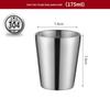 Shengjia 201 Stainless Steel Double-Wall Beverage Cups