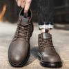 Men Shoes Leather Spring Autumn for Motorcyclist Waterproof Men's Boots Outdoor Sale Comfortable New Retro Casual Sneakers