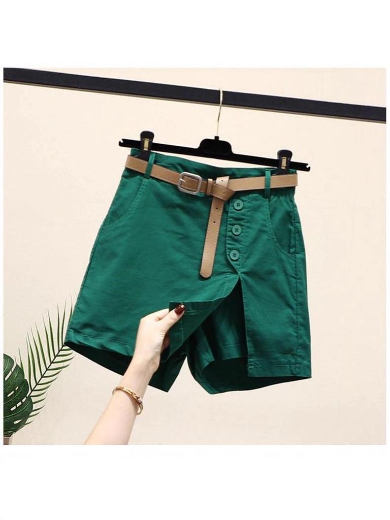 Women's Casual Skort: 2025 Korean-Style Slimming A-Line with Elastic Waist