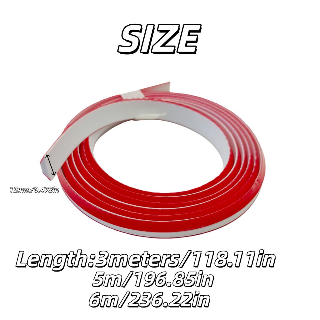 1pc 3/5/6m PVC Edging Strip Self Adhesive Board Home Wall Corner Decoration Caulk Strip