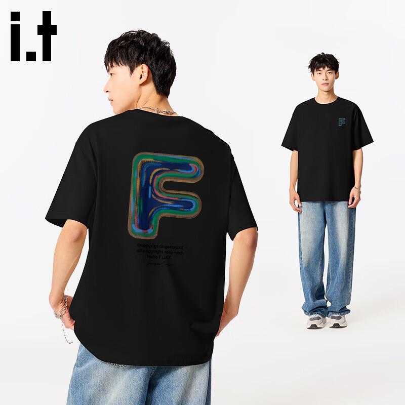 Fingercroxxit Men's Loose-Fit Cotton Graphic T-Shirt
