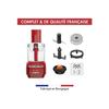 Robot multifonction - magimix - mini plus rouge - 400 watt - 1,7 l - 2 cuves en 1