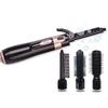 Multi-functional salon hot air hair dryer brush set, hair curler comb, interchangeable brush head, automatic hair curler
