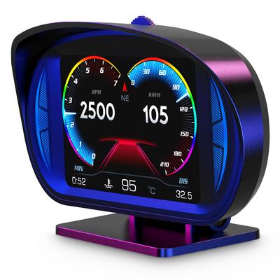 Miernik OBD2 do samochodu ChoiQua, Prędkościomierz, Obrotomierz, Tryb GPS+OBD+Inklinometr, Multimetr z funkcją diagnostyki błędów i ostrzegania