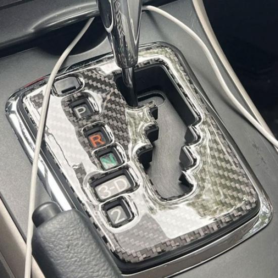 Carbon Fiber Center Console Gear Shifter Panel Trim For Toyota Corolla 2007-2013